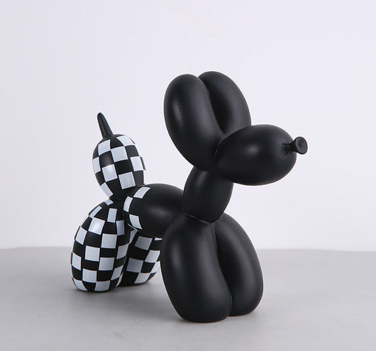 Black And White Balloon Dog Ornament Animal - Moon Store